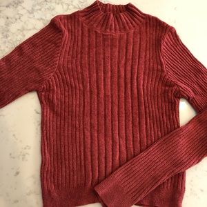 Urban Outfitters Dusty Rose Red Turtleneck